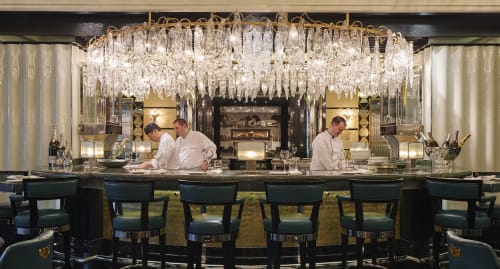 The Kaspar’s, a seafood restaurant and oyster bar designed in dazzling Art Deco style | Lighting Design by Serip | Kaspar's at The Savoy in London