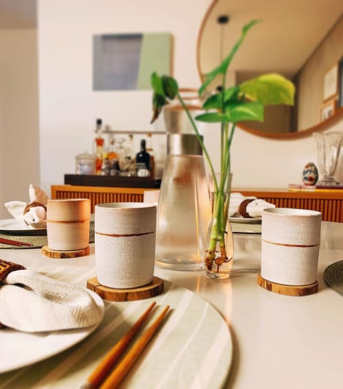 White Matte Ceramic Cup | Cups by Vali Croxatto