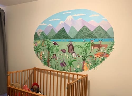 Nursery mural | Murals by Rachel Campbell Painting | Vancouver in Vancouver