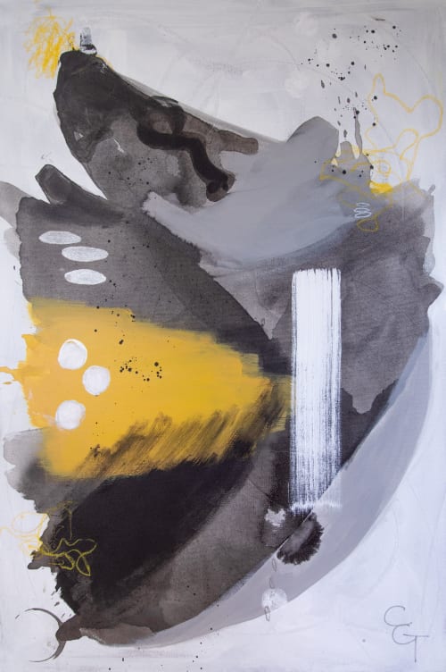 The Butterfly Chase | Oil And Acrylic Painting in Paintings by Claire Gowdy