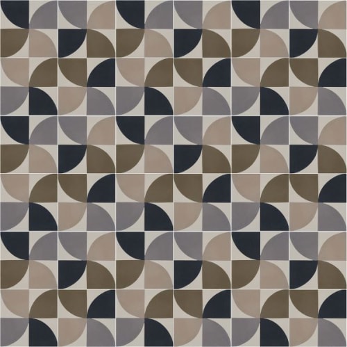 HYDRANGEA (mid-century) | Tiles by Emma Gardner Design, LLC