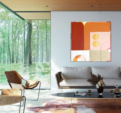 Off the Line | Mixed Media by TS ModernArt Studio