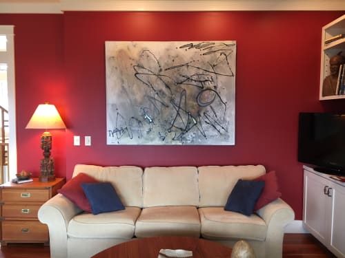 AbEx 2 | Oil And Acrylic Painting in Paintings by The Mink Gallery