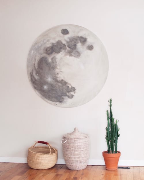 Wolf Moon | Watercolor Painting in Paintings by Stella Maria Baer