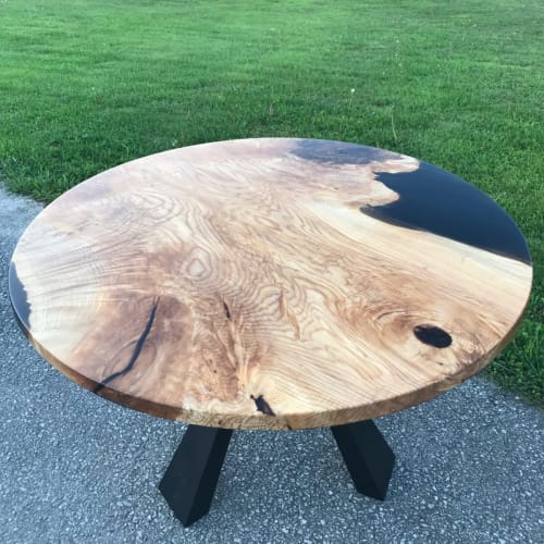 Round Dining Room Table | Tables by Backwoods Timber Creations
