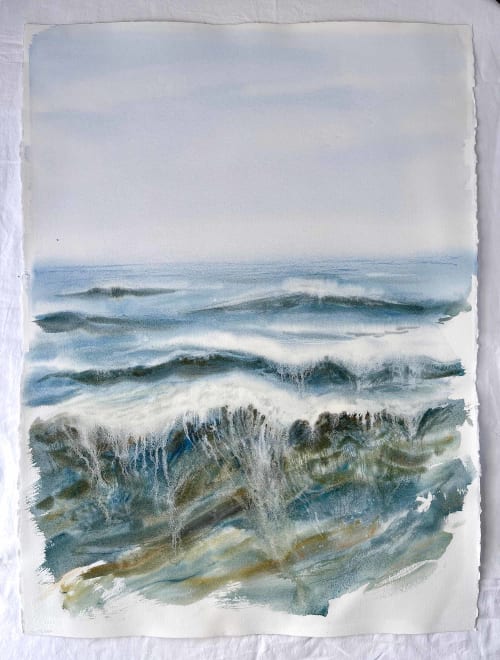 Ocean Diary from October 2019 | Watercolor Painting in Paintings by Eve Devore