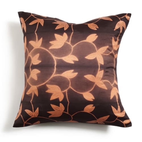 Folio Ebony Silk Pillow | Pillows by Studio Variously
