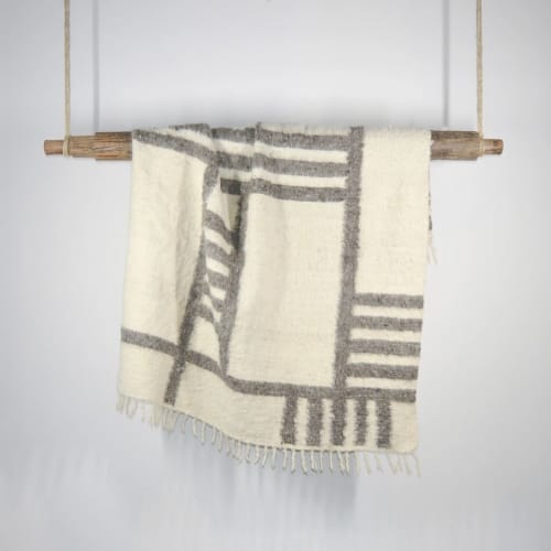 Jocote Knapped Wool Throw | Linens & Bedding by Meso Goods