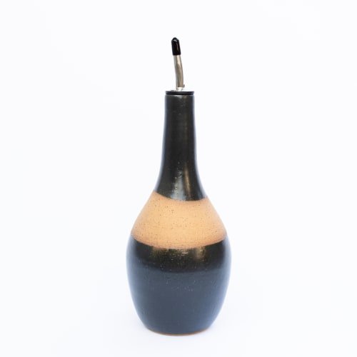 Ceramic Olive Oil Pourer | Flask in Vessels & Containers by Tina Fossella Pottery