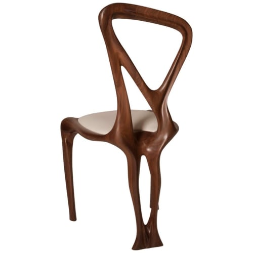 Amorph Gazelle Dining Chair, Solid Walnut, Natural Stain | Chairs by Amorph