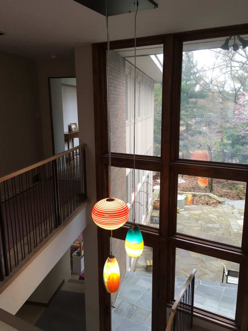 Lanterna | Pendants by Illuminata Art Glass Design by Julie Conway