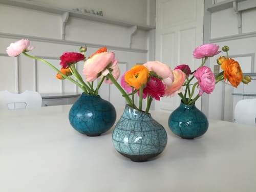 Lille Bitte Raku | Vases & Vessels by Annika Semler Ceramics