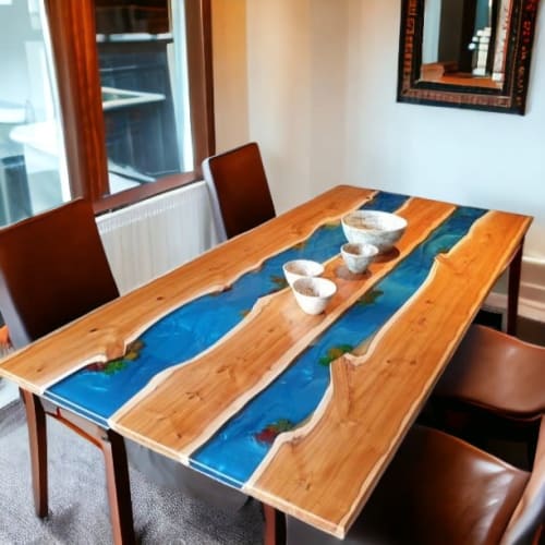 Epoxy Dining Table, Epoxy Resin Table, Epoxy Wood Table | Tables by Innovative Home Decors