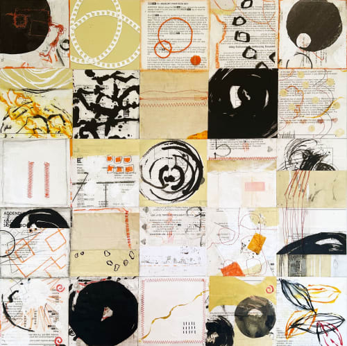 TI 57 - Subtraction | Mixed Media by Kathy Ferguson Art