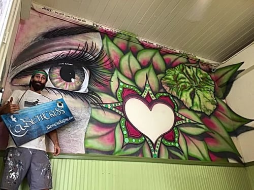 “The Right Slice” Project | Murals by Seth Womble | Harbor Mall in Lihue