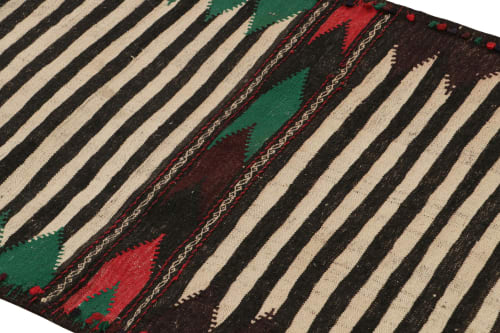 Vintage Afghan Kilim Rug with Polychromatic Stripes | Rugs by Rug and Kilim