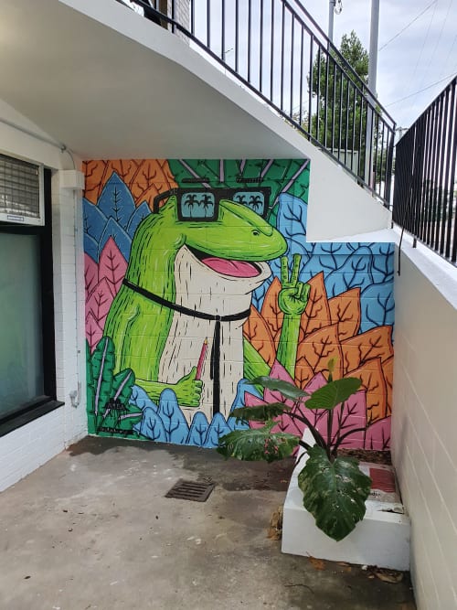 Phil the Frog Mural | Murals by Mulga