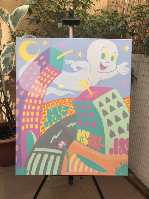 "Ghosts in the city." | Paintings by Laia1