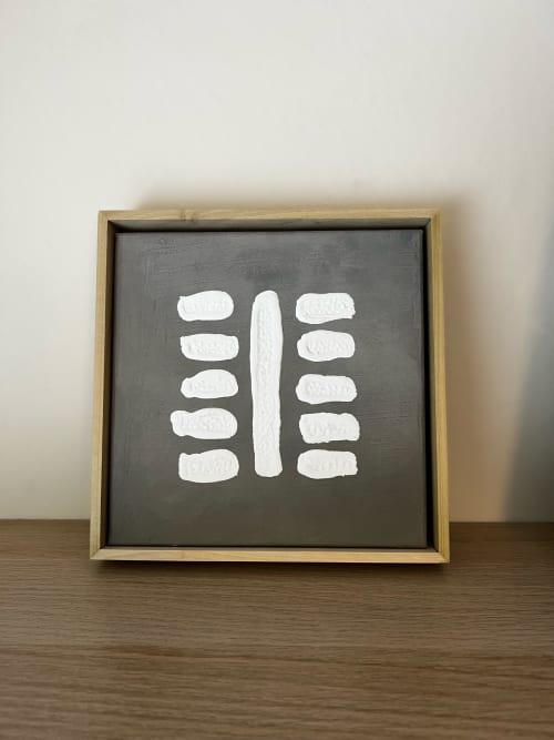 "Mask" - Plaster, Acrylic Medium on Canvas | Oil And Acrylic Painting in Paintings by je.nicci