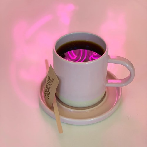 Pink Mug | Cups by Philip Kupferschmidt | The Dirty Penguin Coffee Co. in Chino Hills