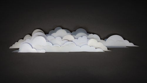 Cloudy With a Chance of Plastic | Wall Sculpture in Wall Hangings by Aurora Robson
