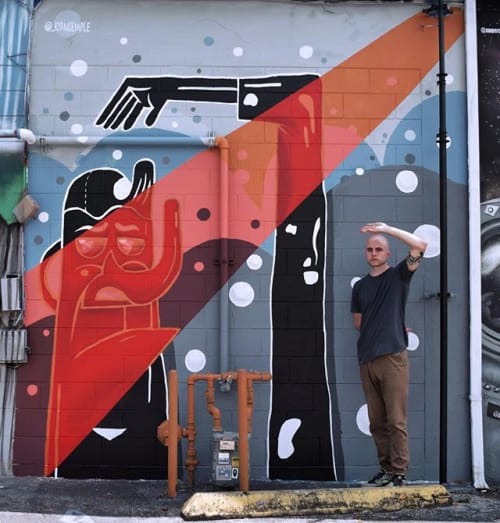 'Heat' Exterior Mural | Murals by Ryan Semple | Pho Hoa Noodle Soup | Orlando in Orlando