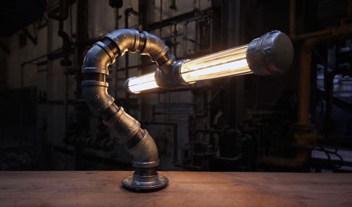 Modern Industrial Desk Lamp - Pandemic Design Studio | Lamps by Pandemic Design Studio