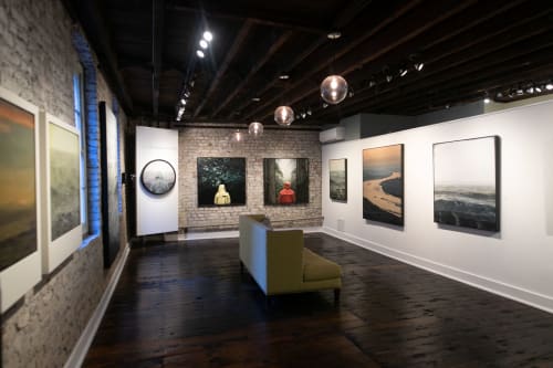 Gallery Install at RLS | Paintings by Adam Hall | Robert Lange Studios in Charleston