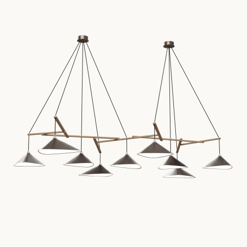 Emily Group of Nine Pendant Light – Dark Bronze Semi-Matte | Pendants by MOSS Objects