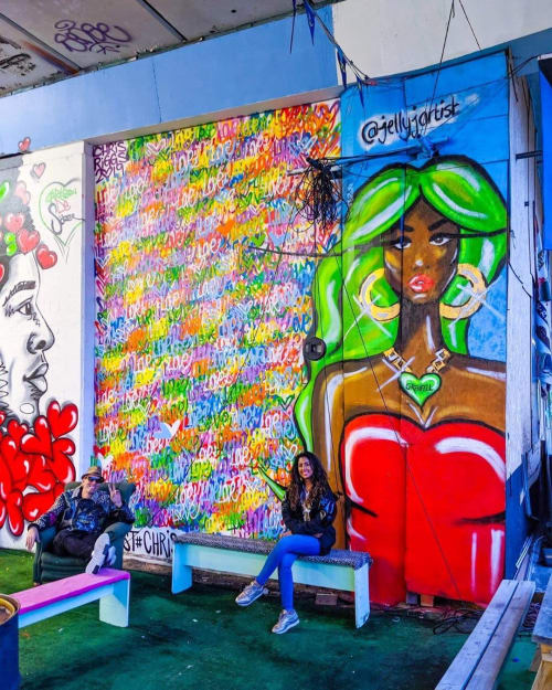 Love Mural | Street Murals by Chris Riggs | Acklam Village Market in London