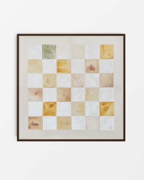 Natural Checks | Paintings by by Danielle Hutchens