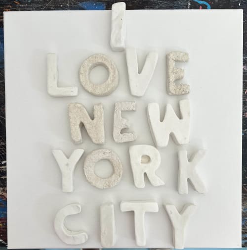 I love New York Letters | Mixed Media by Emeline Tate