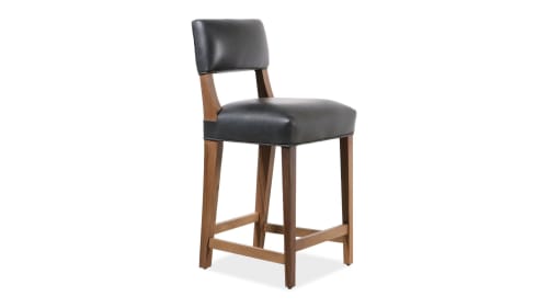 Bruno Stool by Costantini in Argentine Rosewood and Leather | Chairs by Costantini Design