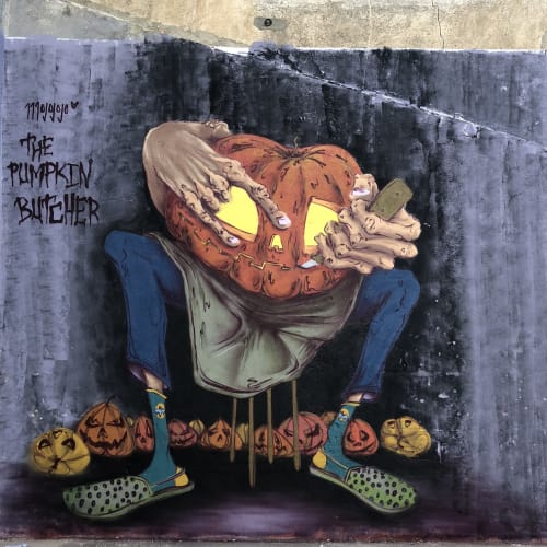 “The Pumpkin Butcher” | Murals by Mojojojo