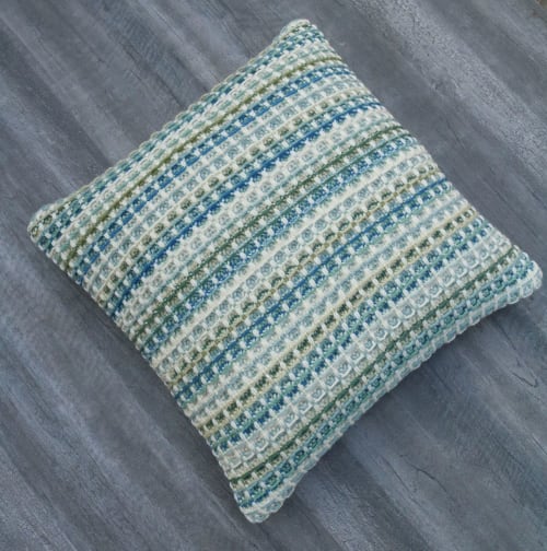 Honeycomb Wool Cushion Cover | Pillows by MEEM RUGS