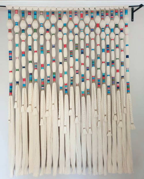 Large Woven Macrame Wall Hanging Decor | Tapestry in Wall Hangings by Sarmal Design