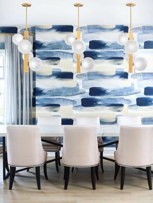 River Wallpaper - Blue | Wall Treatments by Emma Hayes