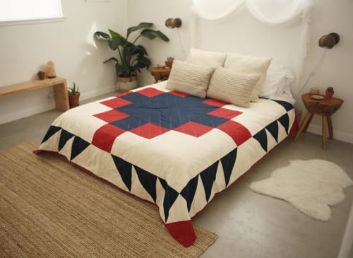 Grandfather Quilt | Linens & Bedding by Vacilando Studios | Casa Joshua Tree in Joshua Tree