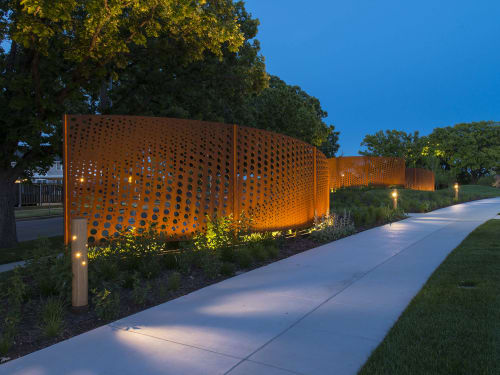 WAM Wind Screens | Sculptures by Vicki Scuri SiteWorks | Wichita Art Museum, Wichita, KS in Wichita