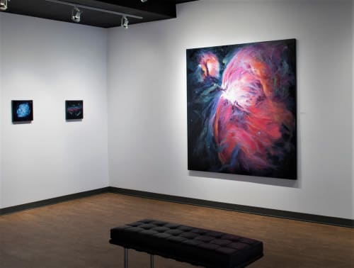 Birthing (Orion Nebula) | Paintings by Destanne Norris | Vernon Public Art Gallery in Vernon