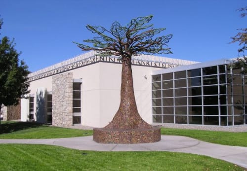 Tree of Knowledge | Public Sculptures by Susan Wink | Roswell Public Library in Roswell