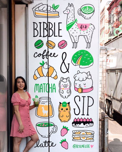 Bibble Mural | Murals by Loe Lee | Bibble and Sip in New York