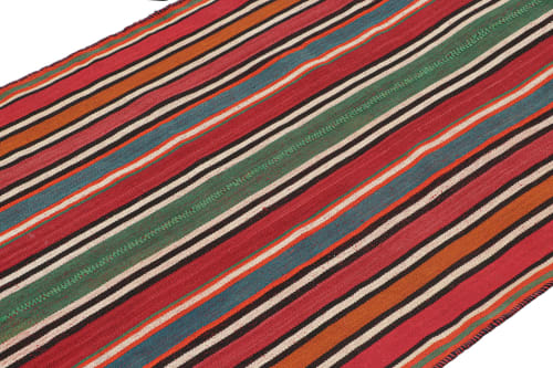 Vintage Persian Kilim in Polychromatic Stripes by Rug | Rugs by Rug a