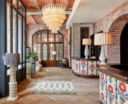 Bespoke Tiles | Curtains & Drapes by Huguet Mallorca | Soho House Barcelona in Barcelona