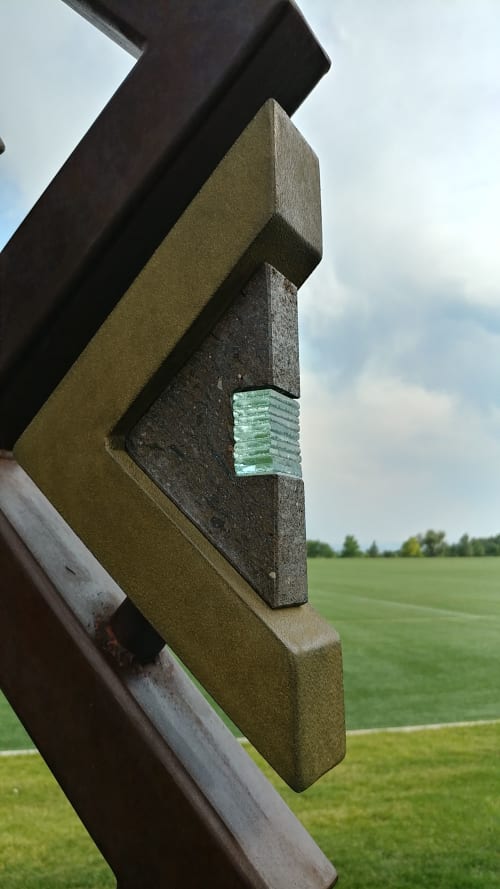 "Triangle Sentinels" | Public Sculptures by Brian Schader