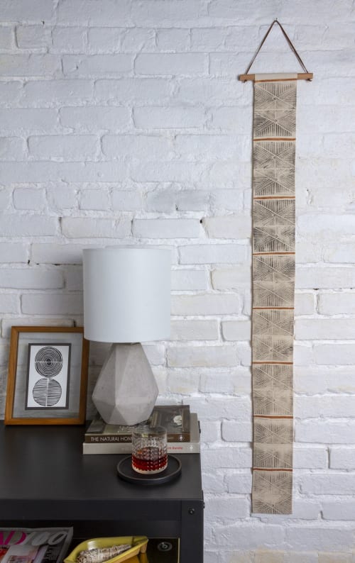 Nazca Lines Linen Wall Hanging | Tapestry in Wall Hangings by For Reasons Unknown