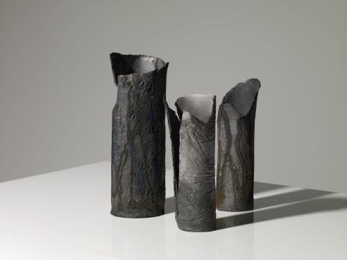 Silva Requiem - clay vases | Vases & Vessels by Elisa Bartels