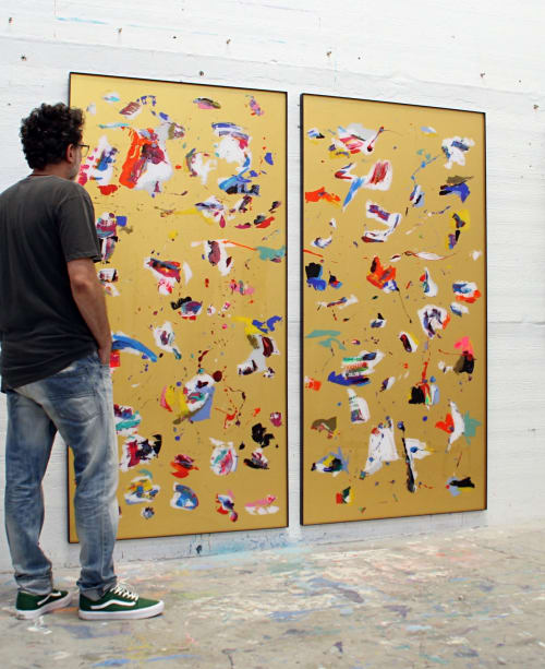 ATLAS (Gold) | Paintings by Santiago Picatoste | Santiago Picatoste Studio in Palma