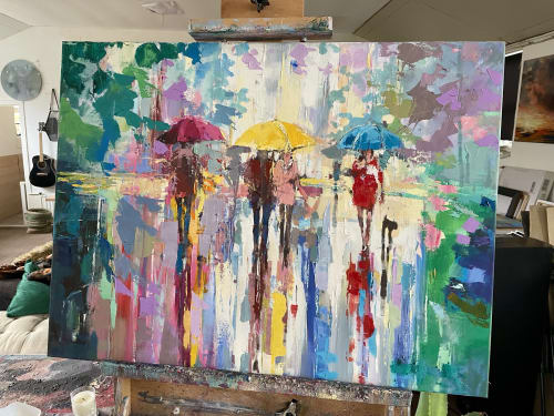 After Rainfall | Paintings by Ewa Czarniecka Art