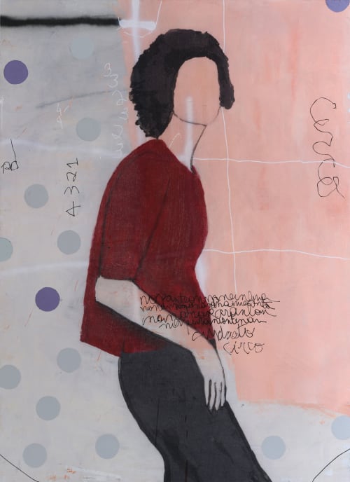 Lover | Oil And Acrylic Painting in Paintings by silvia poloto